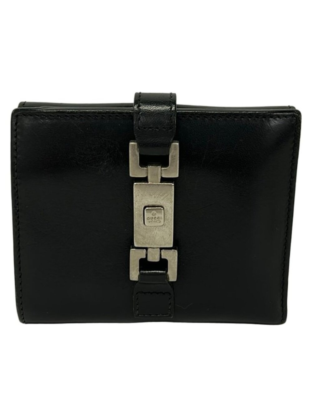 Gucci Bifold Wallet Jackie Black Leather